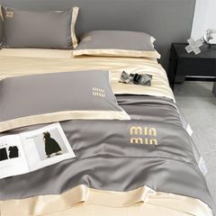 4Pcs Satin Babric | MinMin Standard Bedsets Summer Blanket | ID 4PCSSFARBRICMIN010