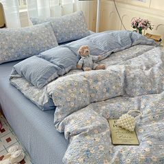 4Pcs PreCloud Linen | Set Đũi Xu Kem Style trẻ trung hiện đại | ID 4PCSPRECLOUD12