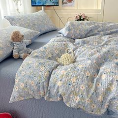 4Pcs PreCloud Linen | Set Đũi Xu Kem Style trẻ trung hiện đại | ID 4PCSPRECLOUD12