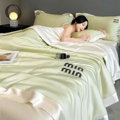 4Pcs Satin Babric | MinMin Standard Bedsets Summer Blanket | ID 4PCSSFARBRICMIN011
