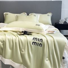4Pcs Satin Babric | MinMin Standard Bedsets Summer Blanket | ID 4PCSSFABRICMIN11