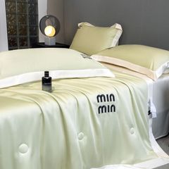 4Pcs Satin Babric | MinMin Standard Bedsets Summer Blanket | ID 4PCSSFARBRICMIN011