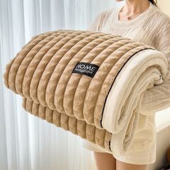 Home Text Milk Velvet Blanket | Chăn lông nhung sữa Snow Home 230*200(1,6kg) | Caramen
