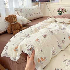 4Pcs PreCloud Linen | Set Đũi Xu Kem Style trẻ trung hiện đại | ID 4PCSPRECLOUD13