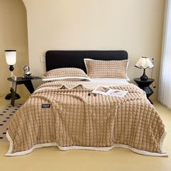 Home Text Milk Velvet Blanket | Chăn lông nhung sữa Snow Home 230*200(1,6kg) | Caramen