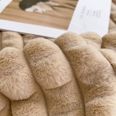 Home Text Milk Velvet Blanket | Chăn lông nhung sữa Snow Home 230*200(1,6kg) | Caramen