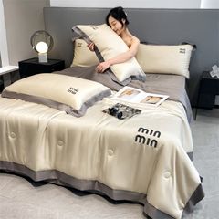 4Pcs Satin Babric | MinMin Standard Bedsets Summer Blanket | ID 4PCSSFABRICMIN12