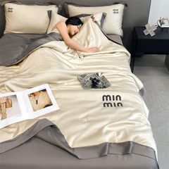 4Pcs Satin Babric | MinMin Standard Bedsets Summer Blanket | ID 4PCSSFABRICMIN12