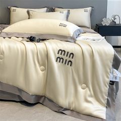 4Pcs Satin Babric | MinMin Standard Bedsets Summer Blanket | ID 4PCSSFABRICMIN12