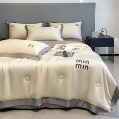 4Pcs Satin Babric | MinMin Standard Bedsets Summer Blanket | ID 4PCSSFABRICMIN12