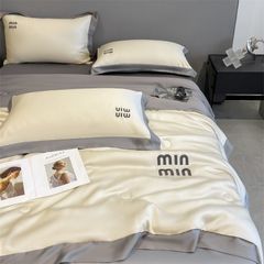 4Pcs Satin Babric | MinMin Standard Bedsets Summer Blanket | ID 4PCSSFARBRICMIN012