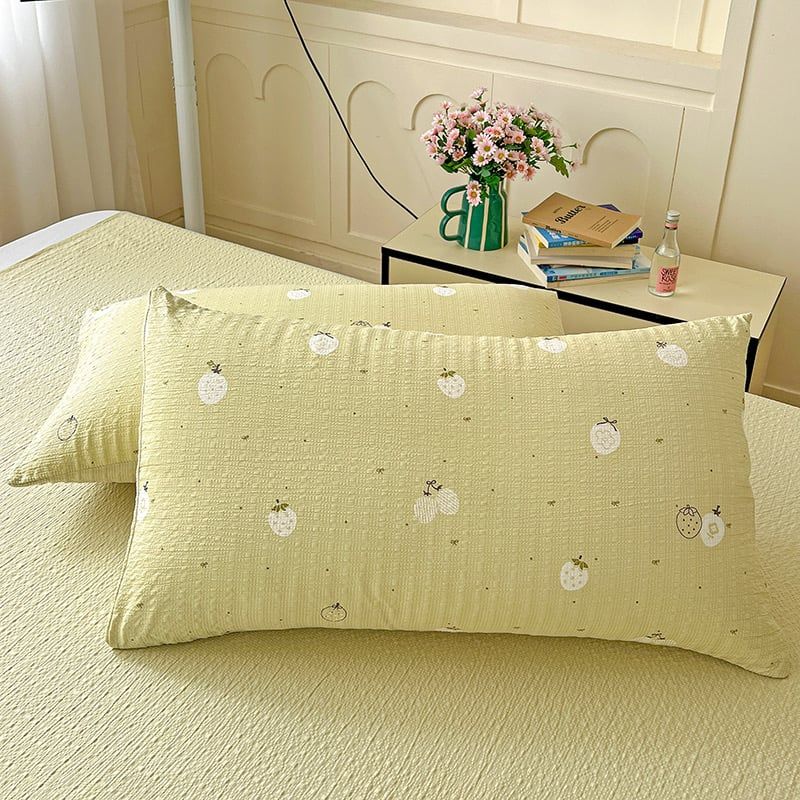 4Pcs PreCloud Linen | Set Đũi Xu Kem Style trẻ trung hiện đại | ID 4PCSPRECLOUD15