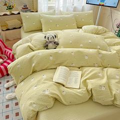 4Pcs PreCloud Linen | Set Đũi Xu Kem Style trẻ trung hiện đại | ID 4PCSPRECLOUD15