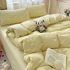 4Pcs PreCloud Linen | Set Đũi Xu Kem Style trẻ trung hiện đại | ID 4PCSPRECLOUD15