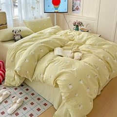 4Pcs PreCloud Linen | Set Đũi Xu Kem Style trẻ trung hiện đại | ID 4PCSPRECLOUD15