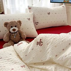 4Pcs PreCloud Linen | Set Đũi Xu Kem Style trẻ trung hiện đại | ID 4PCSPRECLOUD16