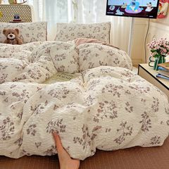 4Pcs PreCloud Linen | Set Đũi Xu Kem Style trẻ trung hiện đại | ID 4PCSPRECLOUD17
