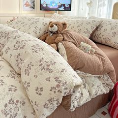 4Pcs PreCloud Linen | Set Đũi Xu Kem Style trẻ trung hiện đại | ID 4PCSPRECLOUD17