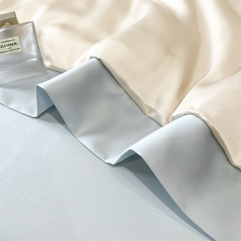 4Pcs Satin Babric | Charming With Love Standard Bedsets Summer Blanket | ID 4PCSSFARBRICCHARWLOVE012