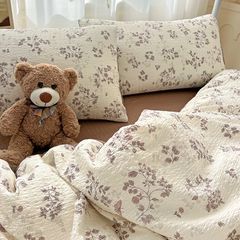 4Pcs PreCloud Linen | Set Đũi Xu Kem Style trẻ trung hiện đại | ID 4PCSPRECLOUD17