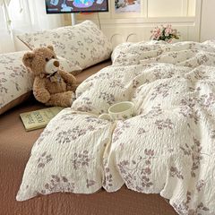 4Pcs PreCloud Linen | Set Đũi Xu Kem Style trẻ trung hiện đại | ID 4PCSPRECLOUD17