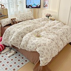 4Pcs PreCloud Linen | Set Đũi Xu Kem Style trẻ trung hiện đại | ID 4PCSPRECLOUD17