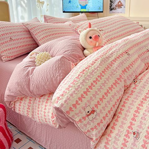 4Pcs PreCloud Linen | Set Đũi Xu Kem Style trẻ trung hiện đại | ID 4PCSPRECLOUD18