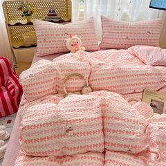 4Pcs PreCloud Linen | Set Đũi Xu Kem Style trẻ trung hiện đại | ID 4PCSPRECLOUD18