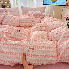 4Pcs PreCloud Linen | Set Đũi Xu Kem Style trẻ trung hiện đại | ID 4PCSPRECLOUD18