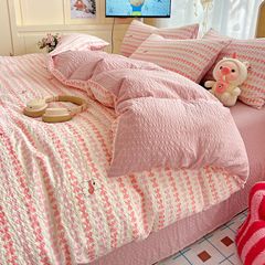 4Pcs PreCloud Linen | Set Đũi Xu Kem Style trẻ trung hiện đại | ID 4PCSPRECLOUD18