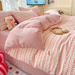 4Pcs PreCloud Linen | Set Đũi Xu Kem Style trẻ trung hiện đại | ID 4PCSPRECLOUD18