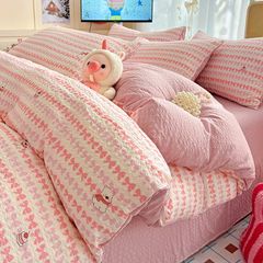 4Pcs PreCloud Linen | Set Đũi Xu Kem Style trẻ trung hiện đại | ID 4PCSPRECLOUD18