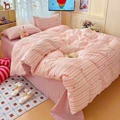 4Pcs PreCloud Linen | Set Đũi Xu Kem Style trẻ trung hiện đại | ID 4PCSPRECLOUD18
