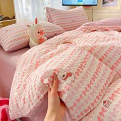 4Pcs PreCloud Linen | Set Đũi Xu Kem Style trẻ trung hiện đại | ID 4PCSPRECLOUD18