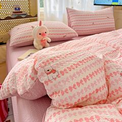 4Pcs PreCloud Linen | Set Đũi Xu Kem Style trẻ trung hiện đại | ID 4PCSPRECLOUD18