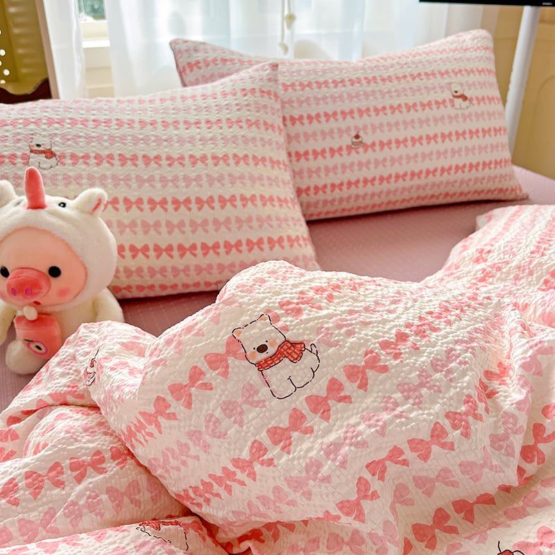 4Pcs PreCloud Linen | Set Đũi Xu Kem Style trẻ trung hiện đại | ID 4PCSPRECLOUD18