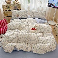 4Pcs PreCloud Linen | Set Đũi Xu Kem Style trẻ trung hiện đại | ID 4PCSPRECLOUD19