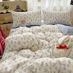 4Pcs PreCloud Linen | Set Đũi Xu Kem Style trẻ trung hiện đại | ID 4PCSPRECLOUD19