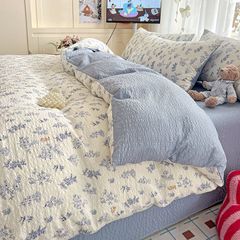 4Pcs PreCloud Linen | Set Đũi Xu Kem Style trẻ trung hiện đại | ID 4PCSPRECLOUD19
