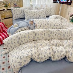 4Pcs PreCloud Linen | Set Đũi Xu Kem Style trẻ trung hiện đại | ID 4PCSPRECLOUD19
