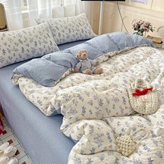 4Pcs PreCloud Linen | Set Đũi Xu Kem Style trẻ trung hiện đại | ID 4PCSPRECLOUD19