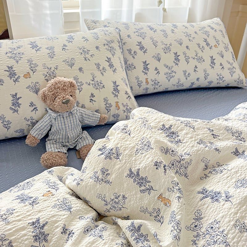 4Pcs PreCloud Linen | Set Đũi Xu Kem Style trẻ trung hiện đại | ID 4PCSPRECLOUD19