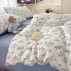 4Pcs PreCloud Linen | Set Đũi Xu Kem Style trẻ trung hiện đại | ID 4PCSPRECLOUD19