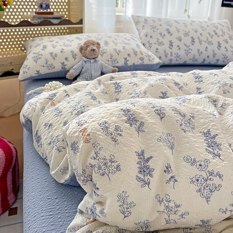 4Pcs PreCloud Linen | Set Đũi Xu Kem Style trẻ trung hiện đại | ID 4PCSPRECLOUD19