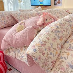 4Pcs PreCloud Linen | Set Đũi Xu Kem Style trẻ trung hiện đại | ID 4PCSPRECLOUD20