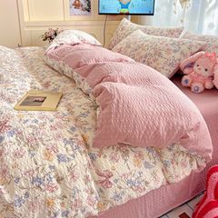 4Pcs PreCloud Linen | Set Đũi Xu Kem Style trẻ trung hiện đại | ID 4PCSPRECLOUD20