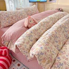 4Pcs PreCloud Linen | Set Đũi Xu Kem Style trẻ trung hiện đại | ID 4PCSPRECLOUD20