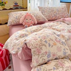 4Pcs PreCloud Linen | Set Đũi Xu Kem Style trẻ trung hiện đại | ID 4PCSPRECLOUD20