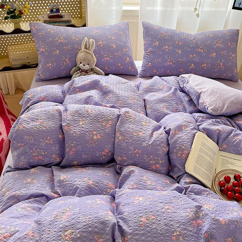 4Pcs PreCloud Linen | Set Đũi Xu Kem Style trẻ trung hiện đại | ID 4PCSPRECLOUD21