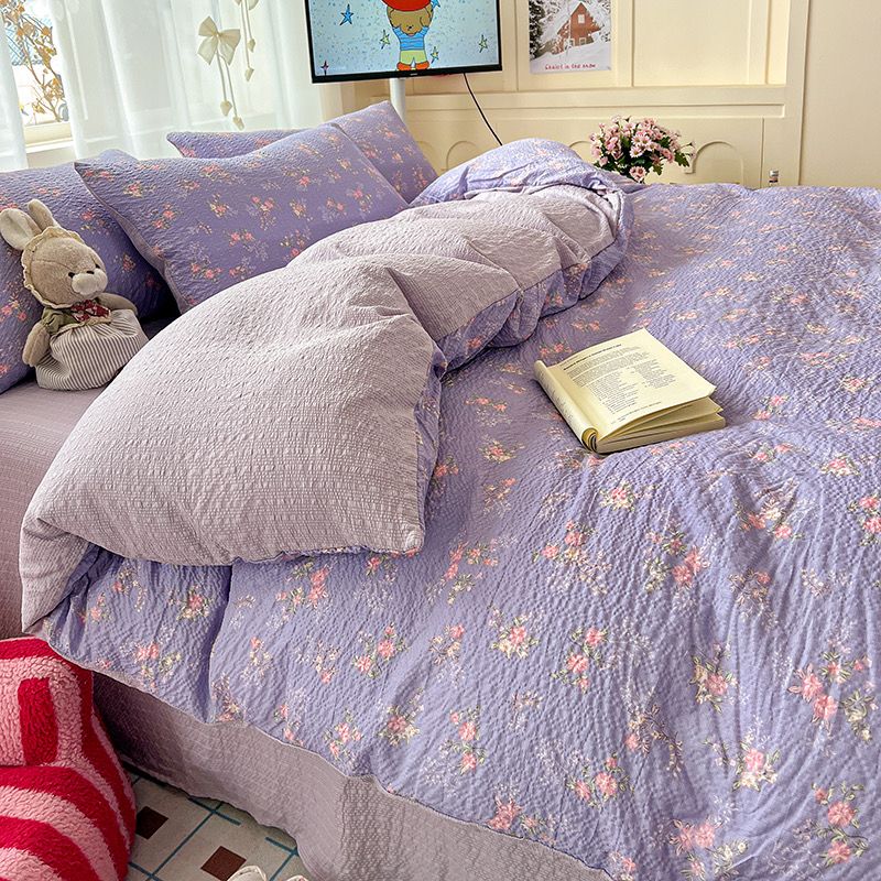 4Pcs PreCloud Linen | Set Đũi Xu Kem Style trẻ trung hiện đại | ID 4PCSPRECLOUD21